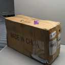 LAMPKEDUO Farmhouse Chandeliers for Dining Room Light Fixture, 5-Light 24 inch Faux Wood Texture Hanging Lighting Fixtures, Rustic Candle Chandeliers for Living Room Kitchen Island Foyer Entryway