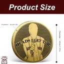 5 x 2PCS Double-Sided Beautiful Woman Coins,Funny Adult Coins - Heads and Tails for Prank Games, Lucky Tokens& Valentine's Novelty Gifts (Golden)