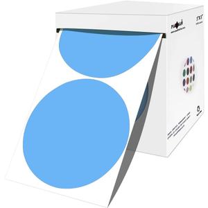 PARLAIM 3 Inch Round Color-Code Dot Stickers, 500 Color Coding Circle Labels per Roll Dispenser Box for Inventory, Light Blue