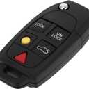 X AUTOHAUX 433MHz LQNP2T-APU Keyless Entry Remote Ignition Transponder Key Fob for Volvo XC90 2004-2014 for Volvo XC70 2004-2007 5 Buttons