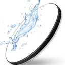 CHENBEN Flush Mount Ceiling Light Fixture 24W LED Modern Ceiling Lamps 7200K Shower Light Waterproof LED Light Fixtures Ceiling Mount for Kitchen/Bedroom/Shower/Hallway/Bathroom/Living Room,Black