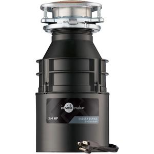 InSinkErator Badger 5XP Garbage Disposal with Power Cord, Badger Series 3/4 HP Continuous Feed Food Waste Disposer