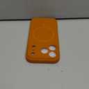 Miracase Magnetic for iPhone 17 Pro Case, Compatible with MagSafe, Integrated Silicone Camera Control Cover, 3.0mm Thicken Shockproof Drop Protection Phone Case for 17 Pro,Orange