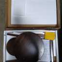 Cttasty Side Table, 2-Tier Round End Tables Living Room, Mid Century Modern Side Table, Round Nightstand, Oak Accent Table, Small Round Coffee Table, 16.54" Dia.x 23.62" H(Walnut)