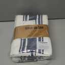 Casa De Lan Kitchen Towels Set – Pack of 6 (20’’ x 30’’) Extra Large Premium Cotton Dish Towels for Kitchen – Super Striped Towels – Absorbent – 100% Cotton – with Hanging Loop – Blue