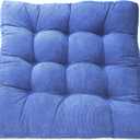 LANITI 24” Inch Extra Large Floor Cushions Tufted Floor Pillow for Adults Square Meditation Ultimate Comfort Oversized Pillows for Floor Cushion (Aqua), 1 Count