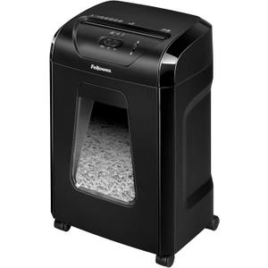 Fellowes Powershred 12 Sheet Cross-Cut Paper Home Office Paper Shredder, 19.50" H x 9.69" W x 13.44" D
