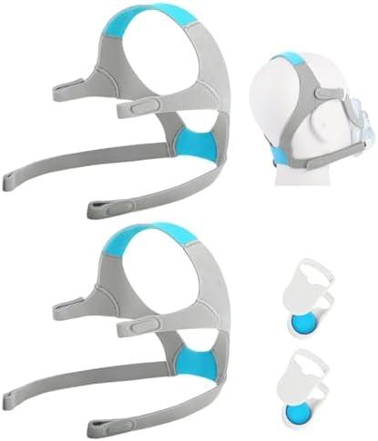 2 Packs Replacement Headgear Compatible with F20/N20, with Magnetic Clips, Adjustable Replacement Headgear Strap for F20/N20, Flexible Headgear Elasticity