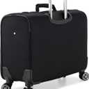 Traveler's Choice Carry-On Softside 8-Wheeled Spinner Garment Bag Luggage, Black, 21-Inch