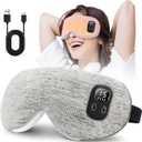EASICUTI Heated Eye Mask, Cordless Warm Eye Compress for Dry Eyes Blepharitis Stye Treatment Eye Relief Improve Sleep, 4-Level Temperature & Timer, Washable Eye Heating Pad for Sleeping, Travel, Grey