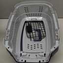 Amazon2-Door Top-Load Hard-Sided Pet Travel Carrier for Cats and Small Dogs, 19" L x 12.6" W x 10" H, Gray & Blue