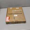 SOLEJAZZ Folding Hand Truck Portable Dolly Cart with Wheels Foldable 500LB Heavy Duty Luggage Cart Collapsible Hand Cart Moving Dolly for Airport Travel Furniture Luggage Office Moving, Black