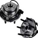 Autoround 513188 [2-Pack] Front Wheel Bearing Hub Assembly Compatible Chevy Trailblazer (EXT)/SSR, for GMC Envoy (XL XUV), Isuzu Ascender, Oldsmobile Bravada, Buick Rainier, Saab 9-7x, 6 Lug w/ABS