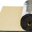 uxcell 394mil 10mm 16.36sqft Car Exhaust Muffler Heat Sound Deadener Insulation Mat Sound Deadening Mat Aluminum Foil Foam for Hood Fender 60" x 40" for Car