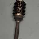 FIXBODY Hair Brush, Round Brush for Blow Drying, Curling, Styling, Nano Thermal Ceramic & Ionic Tech, Boar Bristle, 3.3 inch, 2 inch Barrel, for Women, Volume & Shine, Brown, Hair Brush for Thick Hair