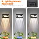 Brightever Solar Address Signs, House Number for Outside Waterproof, 3-Color LED Illuminated Address Plaques with Stake, Wall Mounted Solar Powered Light Up Address Numbers for Houses, 1-Pack (Black)