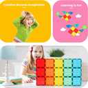 Gemmicc 100 PCS Magnetic Tiles with 2 Cars, STEM Approved Educational Magnet BuildingToys, Magnet Puzzles Stacking Blocks for Boys Girls