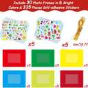 chiazllta 30 Pack Summer Crafts Kit for Kids End of School Year Picture Frames Beach DIY Art Crafts Classroom Summer Activities Game Party Favor