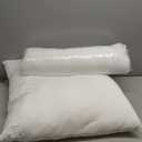 Throw Pillows Insert Set of 2, White 28x28 in Pillow Inserts with 100% Cotton Cover,Bed and Couch Decorative Stuffer Pillows,Indoor Pillows for Sofa