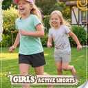 3 Pack Girls Athletic Shorts