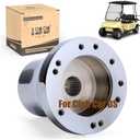10L0L Golf Cart Steering Wheel Adapter Fits Club Car DS 5-6 Holes Golf Cart Steering Wheel - Sliver