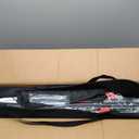 Portable Soccer Goal, Collapsible Soccer Goal Net Metal Base, Quick Setup Soccer Training Equipment with 1 Carry Bag, 1 Agility Ladder, 4 Ground Nails (Standard Red)