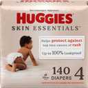 Huggies Size 4 Diapers, Skin Essentials Baby Diapers, Size 4 (22-37 lbs), 140 Count (2 Packs of 70)