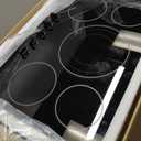 30 Inch Built-in Electric Cooktop with Expandable Triple Ring Burners, 5 Burner 9000W Ceramic Stove Top - Easy Knob Controls & Residual Heat Indicator (220-240V Hardwired)