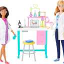 Barbie Careers Playset, Science Lab with 2 Scientist Fashion Dolls, Bench & 10+ Accessories 