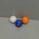 Dog Balls Tennis balls for Dogs, Interactive Dog Toys for Aggressive Chewers ,Indestructible Dog Toy to Keep Them Busy, Puppy Chew Toys for Teething, Durable Dog Ball for Medium Small Dog (2.4") (M-3 Pack)