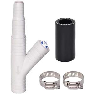 Dishwasher Drain Hose Adapter Kit - With 1/4-inch Quick Connect Fitting for a Water Filter and 7/8-inch Fitting for a Dishwasher  Compatible with ET116-001, D-25QC, DLA-D Dishwashers (1/4-inch)