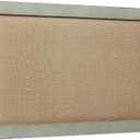 SOFE Linen Bulletin Board 18 X 29 Inches Wood Frame, Fabric Pin Board Corkboards for Wall Decorative, Rustic Memo Board Photos Wall Organizer Display Board, Vision Board for Home Room Office Message, 18.1" x 0.7"