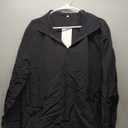 Aulemen Men's Casual Quarter Zip Pullover Golf Windbreakers Athletic Lightweight Jacket Hiking Running Sweatshirt with Pocket (Large, Black)