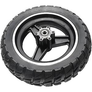 10x2.70-6.5 Solid Tire, 10 Inch Electric Scooter Solid Tire Puncture-Proof Tire Replacement for Evercross H5 70/65-6.5 Electric Scooter Super-Grip Replacement Wheel