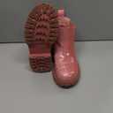 K KomForme Girls Glitter Ankle Boots Side Zipper Chelsea Booties Lug Sole (Toddler/Little Kids/Big Kids) (13 US, Pink