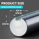 Hicarer 1 Pcs 5/8 in Round Keyed Shafting Keyed Shaft, Keyway: 3/16" x 3/32", 3ft Length, 1045 Carbon Steel