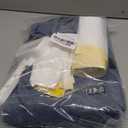 Petskd Portable Travel Litter Box for Cats with Lid and 10 pcs Liner Bags, Light Weight, Leak-Proof and Higher Sides for Road Trips, Hotel Stays, Car Travel(Blue) (Large)