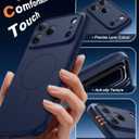 FNTCASE for iPhone 17 Pro Max Case: [Compatible with Magsafe] Solid Blue Matte 17 Promax Magnetic Phone Cover with [Full Camera Protection] [Screen Protector] Military Grade Shockproof Protective