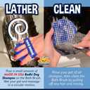 Bodhi Dog Shampoo Brush - Pet Grooming & Bath Supplies for Dogs and Cats - Bath Brush for Long & Short Hair - Premium Scrubber for Shower, Bathing & Massage (One Pack, Blue)