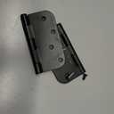 goldenwarm 3 Pack 4'' Black Ball Bearing Door Hinges – Heavy Duty Stainless Steel Hinges for Interior & Exterior Doors, 5/8'' Radius Corners