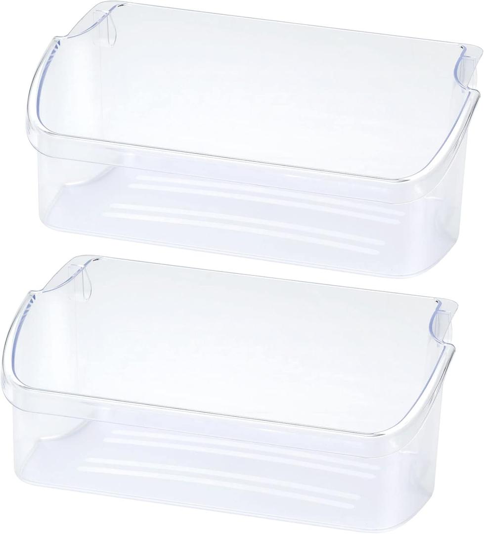 240324502 Refrigerator Door Bin Shelf 2 Pack, Compatible with frigidaire kenmore electrolux, PS429767,AP2549806,LFSS2312TF0,LFSS2312TE0, LFSS2312TP0, DFHS2313MFKA,Figure 5 6 is Fit Model