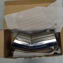 TriTrust Exhaust Tip, 2.75-3 inch inlet adjustable, 3.5'' Outlet 8'' Long Muffler Tip, Chrome Stainless Steel Truck Car Turn Down Tail Tip, Clamp On Tailpipe