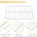 Allstare W10550642 Oven Rack Replacement Parts for Whirlpool Stove Oven Rack Amana Range Parts 304 Stainless Steel Oven Rack WPW10550642 WFG320M0BS3 WFG505M0BS3 25 x 15 Inches Oven Shelf Wire Rack
