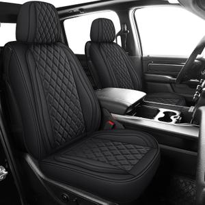 MIROZO Faux Leather Truck Seat Covers, Custom Fit for 2007-2013 and 2019-2023 Chevy Silverado GMC Sierra 1500 & 2500HD 3500HD Crew Cab