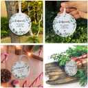 Ornaments Gifts for Godparents 2025,Thank You for Being Mine Gift for Parents in Law,Gifts from Godchild,Round Ceramic Ornament Keepsake,Double-Sided Printing with Ribbon and Gift Box(2.9") (Godpanents-dark Green)