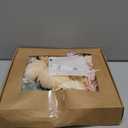 MISSPIN Artificial Flowers DIY Box Set Fake Roses Bouquet Bridal Wedding Flowers Colorful Centerpiece Table Decorations Boho Faux Floral with Stems Arrangements for Cake Home Party Indoor Outdoor (Champagne)