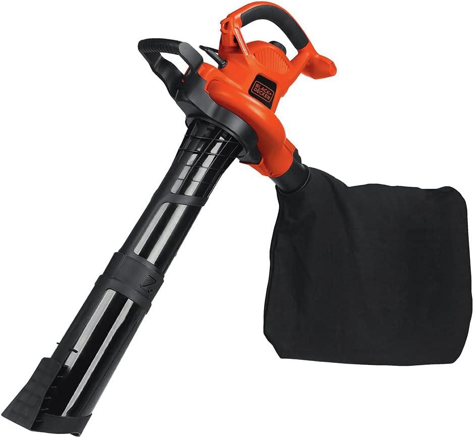 BLACK+DECKER Leaf Blower, Vacuum and Mulcher 3-in-1, 12 Amp, 250 MPH, 400 CFM (BV6000)