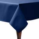 Ultimate Textile -5 Pack- Poly-Cotton Twill 48 x 72-Inch Rectangular Tablecloth, Navy Blue