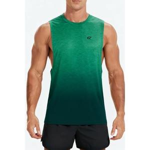EZRUN Men's Tank Tops Swim Beach Sleeveless Shirt Quick Dry Gym Workout Stringer Muscle Tshirts Big and Tall 3XL