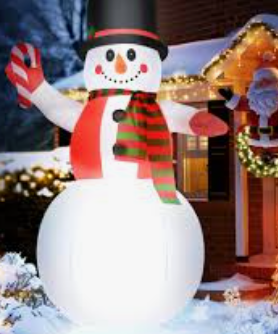 8 FT Christmas Inflatable Snowman Outdoor Decorations, Blow Up